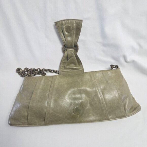 Perlina Leather Convertible Clutch Chain Shoulder Bag - Picture 13 of 14